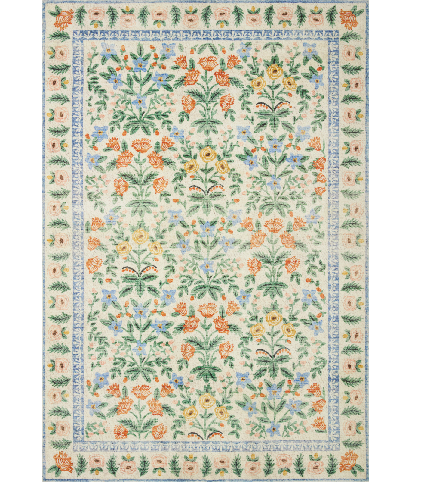 Eden 02 Mughal Garden Cream Rifle Paper Co. × Loloi (107X169)